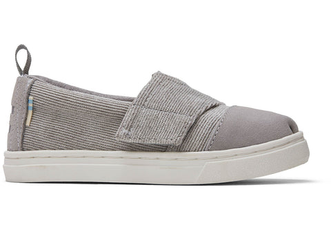 TOMS Women's Paxton Taupe Gray Suede Slip-Ons