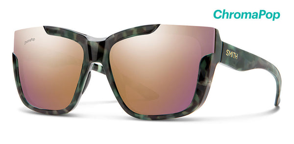 Smith Dreamline Camo Tortoise Sunglasses / ChromaPop Polarized Rose Gold Lenses Smith - Dreamline Camo Tortoise Sunglasses / ChromaPop Polarized Rose Gold Lenses