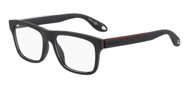 Givenchy GV 0018 Black Red Eyeglasses / Demo Lenses Givenchy - GV 0018 Black Red Eyeglasses / Demo Lenses