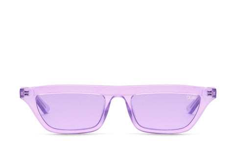 Quay Alissa Violet #QUAYXALISSA Bo$$ Gold Sunglasses / Purple Lenses