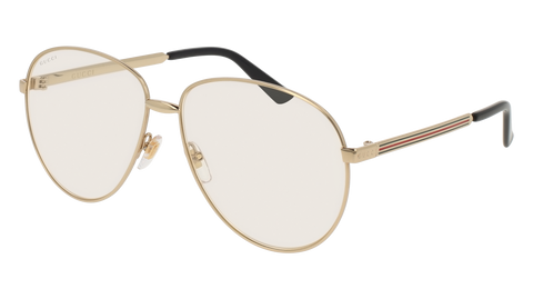 Gucci GG0225S Gold Sunglasses / Grey Lenses