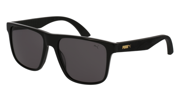 Puma PU0104S Black Sunglasses / Smoke Lenses Puma - PU0104S Black Sunglasses / Smoke Lenses