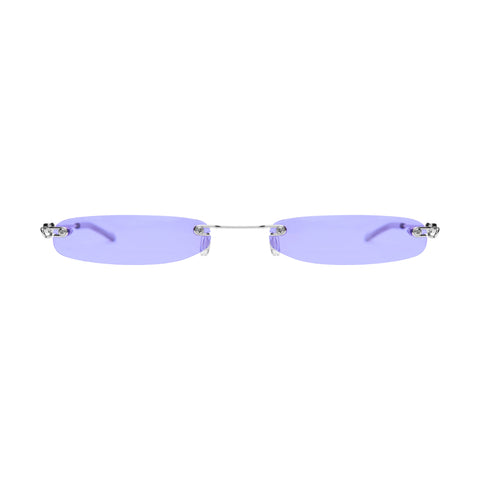 Quay Stray Cat Peach / Silver Sunglasses