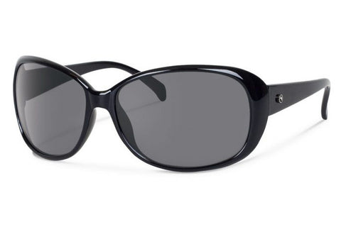 Thierry Lasry Acidity Black Sunglasses / Solid Gray Lenses