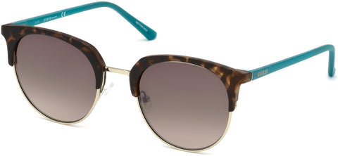 Guess - GU3026 Dark Havana Sunglasses / Gradient Brown Lenses