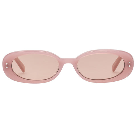 Quay Stray Cat Peach / Silver Sunglasses