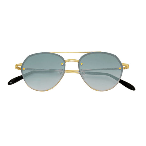 Spektre Miller Gold Sunglasses / Gradient Green Lenses