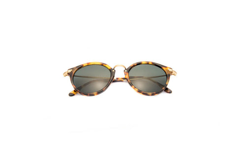 Boucheron BC0002S Havana Gold Sunglasses / Gold Lenses