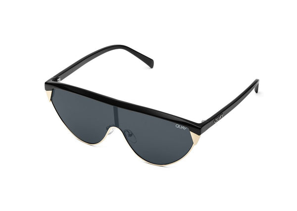 Quay Elle Ferguson #QUAYXELLE Goldie Black Sunglasses / Smoke Lenses