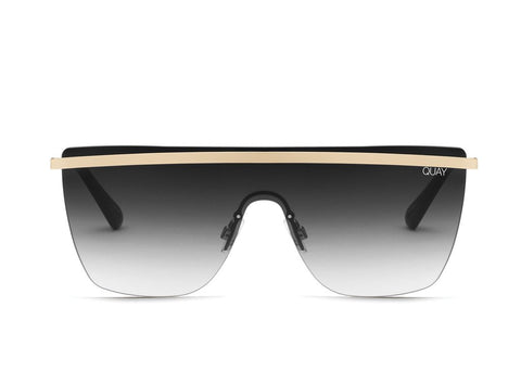 Quay Something Extra Champagne Sunglasses / Gold Lenses