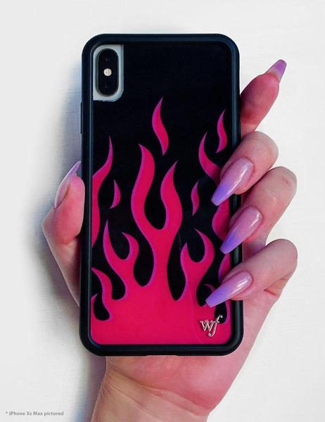 Wildflower - Red Flames iPhone XR Phone Case