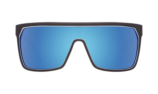 Spy - Flynn Whitewall Sunglasses / HD Plus Gray Green with Light Blue Spectra Mirror Lenses