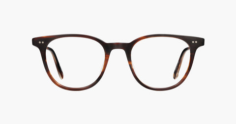 Garrett Leight - Wellesley Matte Mahogany Tortoise Eyeglasses / Demo Lenses