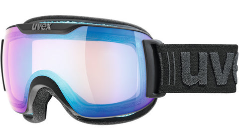 UVEX Sport Contest FM Matte Black Snow Goggles / Blue Mirror Lenses