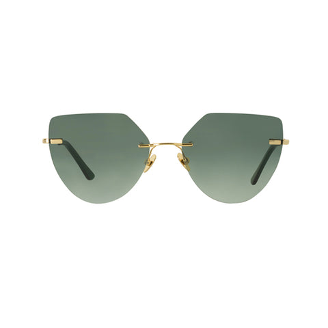 Jimmy Choo Andie S Gold Copper Sunglasses / Gray Gradient Lenses