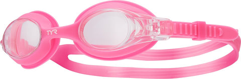 Aqua Sphere Kameleon Jr Transparent White Pink Swim Goggles / Clear Lenses