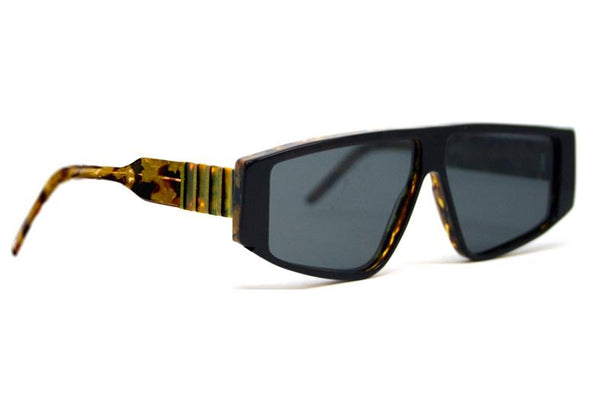 Spitfire - Cut Three Black & Tortoise Shell Sunglasses / Black Lenses