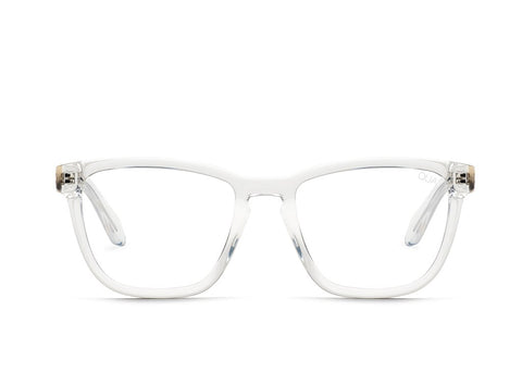 Quay Walk On Black Eyeglasses / Clear Blue Light Lenses