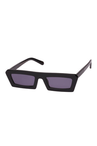 Quay Rizzo Black Sunglasses / Smoke Lenses