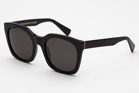 Jimmy Choo Alana S Shiny Black Sunglasses / Gray Gradient Lenses