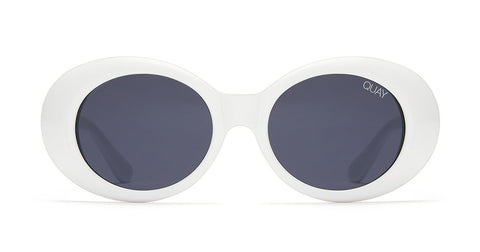 Quay High Key Mini Black Eyeglasses / Clear Blue Light Lenses