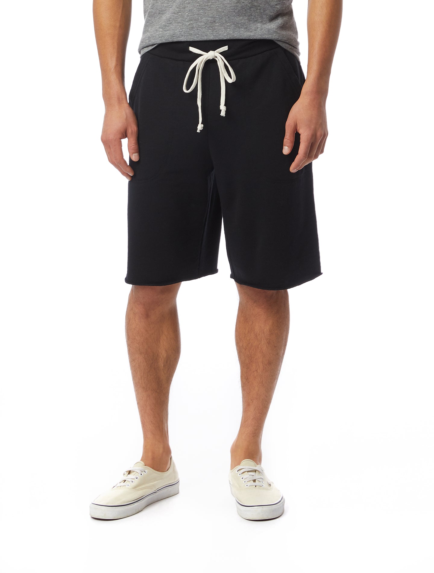 Alternative Apparel - Victory Burnout French Terry True Black Shorts