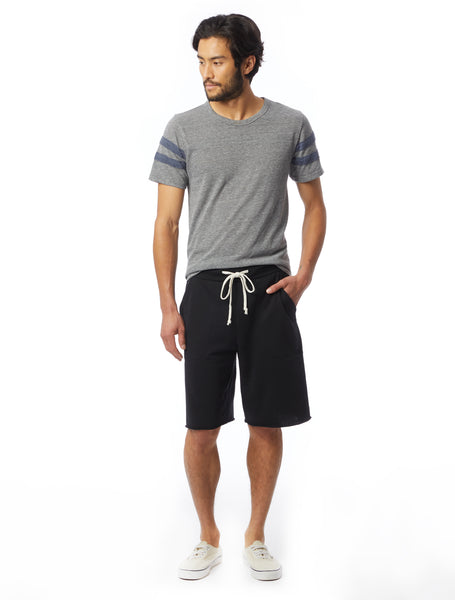 Alternative Apparel Victory Burnout French Terry True Black Shorts