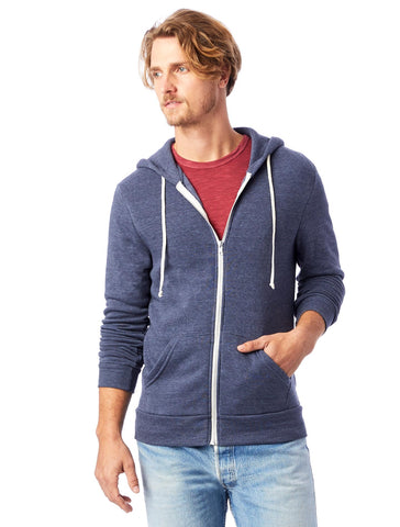 Alternative Apparel - Rocky Eco Fleece Zip Eco True Navy Hoodie