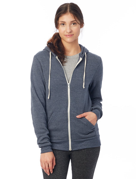 Alternative Apparel Rocky Eco Fleece Zip Eco True Navy Hoodie