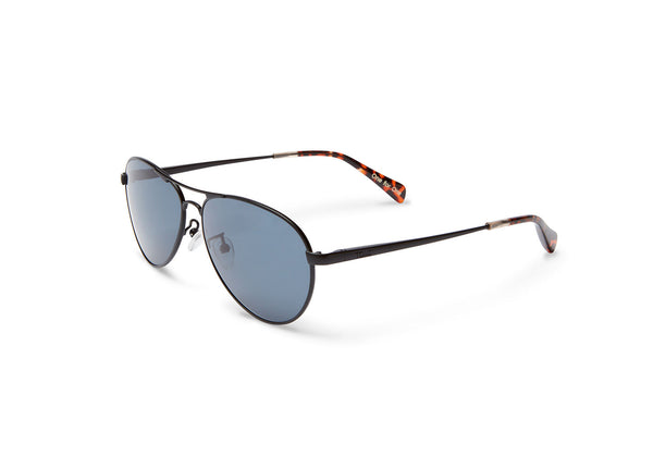 TOMS Kilgore Gunmental Sunglasses, Indigo Blue Lenses