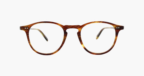 Garrett Leight - Hampton 46mm Chestnut Eyeglasses / Demo Lenses
