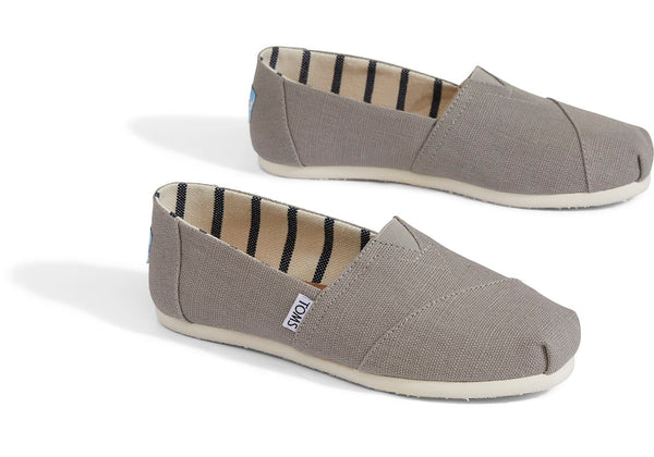 TOMS Women's Classics Venice Collection Morning Dove Heritage Canvas Slip-Ons