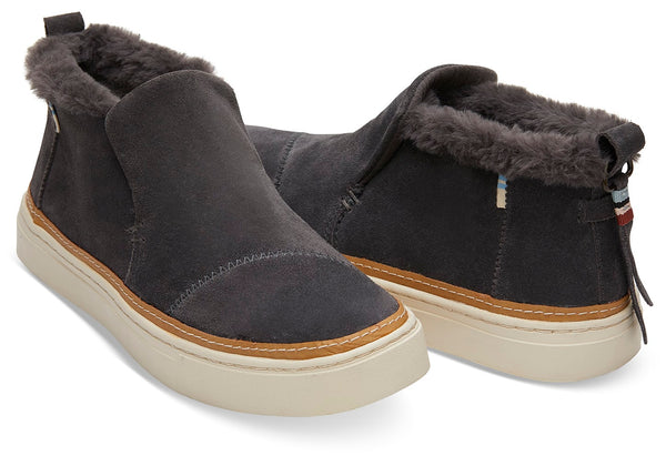 TOMS Women's Paxton Forged Iron Grey Suede Slip-Ons