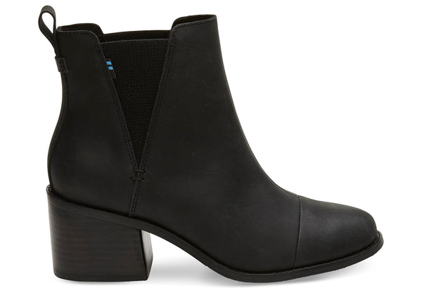 TOMS - Women's Esme Black Leather Boots