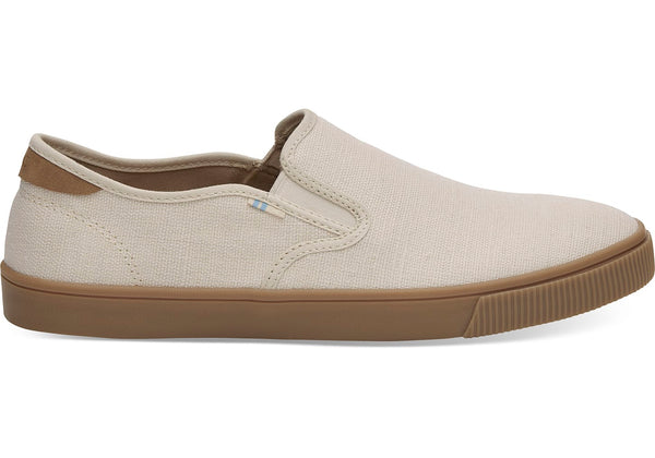 TOMS - Men's Topanga Collection Baja Birch Heritage Canvas Gum Slip-Ons