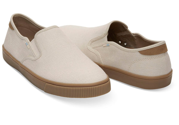 TOMS Men's Topanga Collection Baja Birch Heritage Canvas Gum Slip-Ons