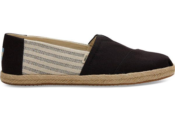 TOMS - Men's Classics Black University Slip-Ons