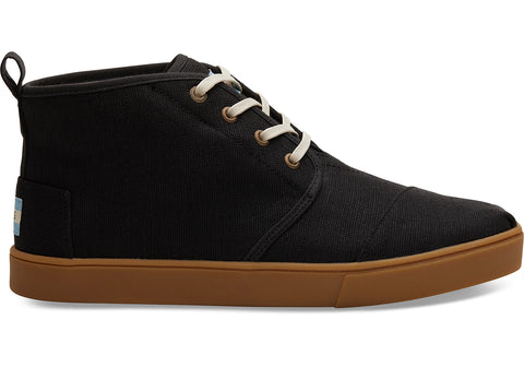 TOMS - Men's Cupsole Venice Collection Black Canvas Boots
