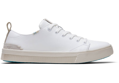 TOMS - Women's TRVL LITE Low White Leather Sneakers