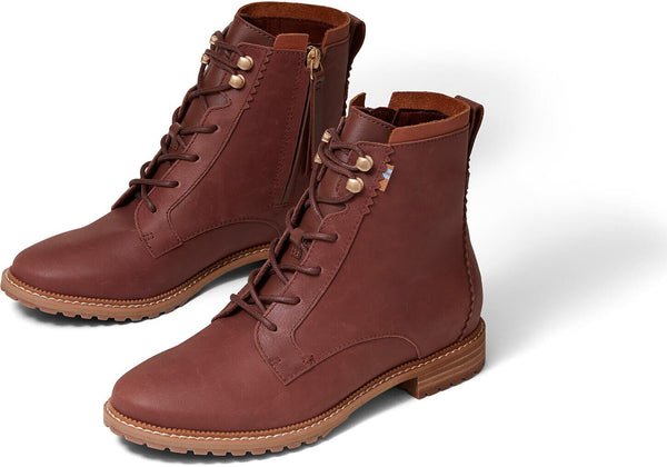 TOMS Women's Nolita Penny Brown Leather Boots