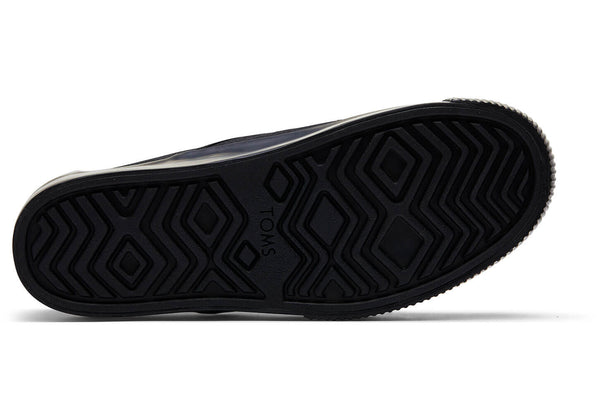 TOMS Women's Cordones Venice Collection Boardwalk Black Leopard Canvas Platform Sneakers