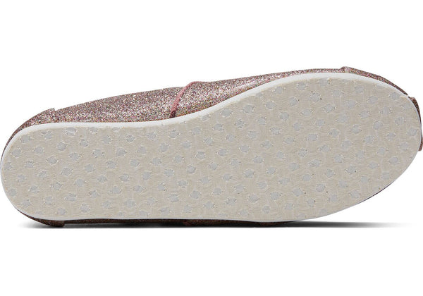 TOMS Youth Classics Spanish Villa Sparkle Glitter Slip-Ons