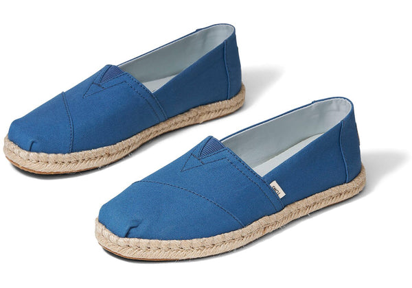 TOMS Women's Earthwise Collection Plant Dye Indigo Canvas Espradrilles Slip-Ons