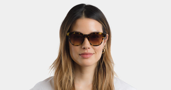 Garrett Leight - Ulla Johnson Phaedra Sunglasses / Semi Flat Purple Gradient Lenses