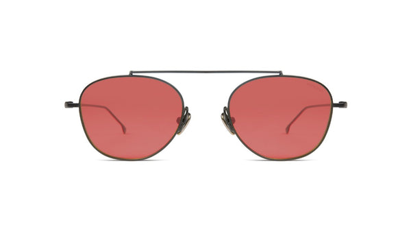 Komono - Sheldon Black Sunglasses / Red Lenses