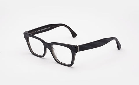 Super - America Black Horn Eyeglasses / Demo Lenses