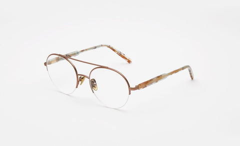 Super - Numero 24 Pink Gold Galvanic Eyeglasses / Demo Lenses