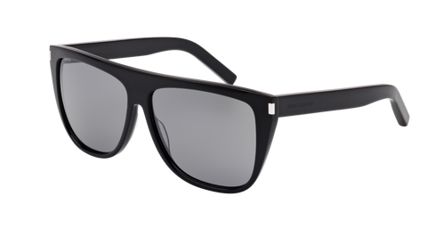 Saint Laurent - SL 1 Black Sunglasses / Grey Mirror Lenses