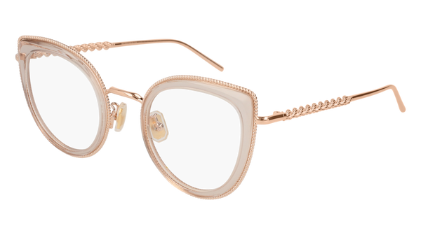 Boucheron - BC0047O Nude Gold Eyeglasses / Demo Lenses