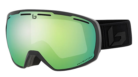 Bolle - Laika Matte Black Corp Phantom Snow Goggles / Green Emerald Lenses